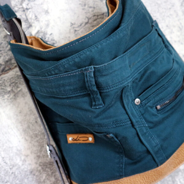 Hobo Bag/ Rucksack Tannengrün – Bild 4
