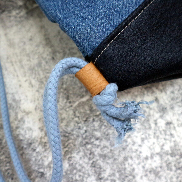 Turnbeutel Jeans dunkelblau – Bild 3