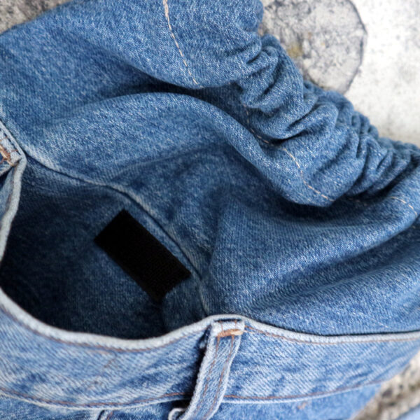 Turnbeutel Jeans dunkelblau – Bild 4